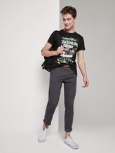 T-Shirt mit tropischem Brustprint - Männer - Black T-Shirt mit tropischem Brustprint - Männer - Black - 3 - TOM TAILOR Denim