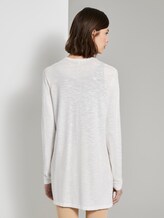 Langer strukturierter Cardigan - Frauen - Whisper White Langer strukturierter Cardigan - Frauen - Whisper White - 2 - TOM TAILOR