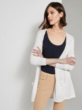 Langer strukturierter Cardigan - Frauen - Whisper White Langer strukturierter Cardigan - Frauen - Whisper White - 5 - TOM TAILOR