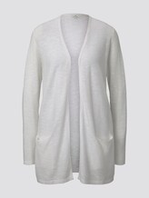 Langer strukturierter Cardigan - Frauen - Whisper White Langer strukturierter Cardigan - Frauen - Whisper White - 7 - TOM TAILOR