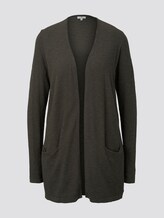 Long textured cardigan - Women - Woodland Green Long textured cardigan - Women - Woodland Green - 7 - TOM TAILOR