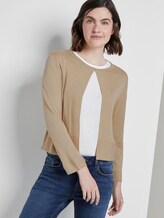 Short cardigan with 3/4 sleeves - Women - cream toffee Short cardigan with 3/4 sleeves - Women - cream toffee - 5 - TOM TAILOR