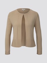 Short cardigan with 3/4 sleeves - Women - cream toffee Short cardigan with 3/4 sleeves - Women - cream toffee - 7 - TOM TAILOR