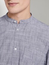 Strukturiertes Hemd mit Turn-Ups - Männer - Sky Captain Blue Strukturiertes Hemd mit Turn-Ups - Männer - Sky Captain Blue - 10 - TOM TAILOR Denim