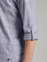 Strukturiertes Hemd mit Turn-Ups - Männer - Sky Captain Blue Strukturiertes Hemd mit Turn-Ups - Männer - Sky Captain Blue - 9 - TOM TAILOR Denim