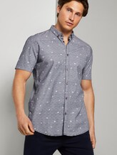 Gepunktetes Hemd - Männer - navy yd stripe mini print Gepunktetes Hemd - Männer - navy yd stripe mini print - 5 - TOM TAILOR Denim
