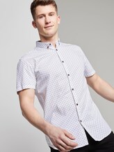 Gepunktetes Hemd - Männer - navy diamond stroke print Gepunktetes Hemd - Männer - navy diamond stroke print - 5 - TOM TAILOR Denim