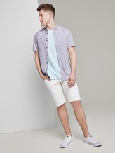Gepunktetes Hemd - Männer - white blue stripe mini print Gepunktetes Hemd - Männer - white blue stripe mini print - 3 - TOM TAILOR Denim