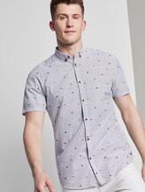 Gepunktetes Hemd - Männer - white blue stripe mini print Gepunktetes Hemd - Männer - white blue stripe mini print - 5 - TOM TAILOR Denim