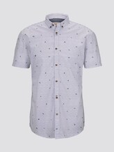 Gepunktetes Hemd - Männer - white blue stripe mini print Gepunktetes Hemd - Männer - white blue stripe mini print - 7 - TOM TAILOR Denim