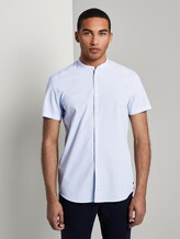 Hemd mit Stehkragen - Männer - light blue dobby dot structure Hemd mit Stehkragen - Männer - light blue dobby dot structure - 1 - TOM TAILOR Denim