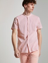 Hemd mit Stehkragen - Männer - orange dobby dot structure Hemd mit Stehkragen - Männer - orange dobby dot structure - 5 - TOM TAILOR Denim