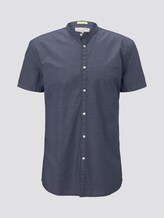 Hemd mit Stehkragen - Männer - navy dobby dot structure Hemd mit Stehkragen - Männer - navy dobby dot structure - 7 - TOM TAILOR Denim