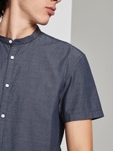 Hemd mit Stehkragen - Männer - navy dobby dot structure Hemd mit Stehkragen - Männer - navy dobby dot structure - 9 - TOM TAILOR Denim