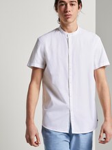 Hemd mit Stehkragen - Männer - white dobby dot structure Hemd mit Stehkragen - Männer - white dobby dot structure - 5 - TOM TAILOR Denim