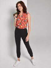 Loose Fit Hose mit elastischem Bund - Frauen - Deep Black Loose Fit Hose mit elastischem Bund - Frauen - Deep Black - 3 - TOM TAILOR