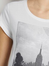 T-Shirt mit Fotoprint - Frauen - Off White T-Shirt mit Fotoprint - Frauen - Off White - 9 - TOM TAILOR Denim