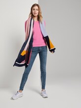 Basic Sweatshirt mit hochgekrämpelten Ärmeln - Frauen - wild orchid pink Basic Sweatshirt mit hochgekrämpelten Ärmeln - Frauen - wild orchid pink - 3 - TOM TAILOR Denim