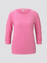 Basic Sweatshirt mit hochgekrämpelten Ärmeln - Frauen - wild orchid pink Basic Sweatshirt mit hochgekrämpelten Ärmeln - Frauen - wild orchid pink - 7 - TOM TAILOR Denim