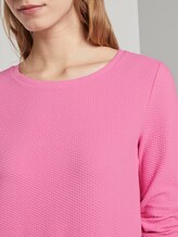 Basic Sweatshirt mit hochgekrämpelten Ärmeln - Frauen - wild orchid pink Basic Sweatshirt mit hochgekrämpelten Ärmeln - Frauen - wild orchid pink - 9 - TOM TAILOR Denim