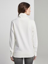 Sweatshirt with print on the front and stand-up collar - Women - Off White Sweatshirt with print on the front and stand-up collar - Women - Off White - 2 - TOM TAILOR Denim