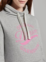 Sweatshirt mit Print vorne und Stehkragen - Frauen - Light Silver Grey Mélange Sweatshirt mit Print vorne und Stehkragen - Frauen - Light Silver Grey Mélange - 9 - TOM TAILOR Denim