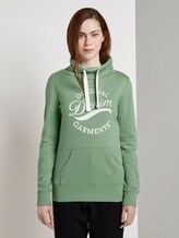 Sweatshirt mit Print vorne und Stehkragen - Frauen - light mint green Sweatshirt mit Print vorne und Stehkragen - Frauen - light mint green - 1 - TOM TAILOR Denim