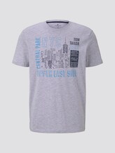 T-Shirt mit NYC-Print - Männer - Light Stone Grey Melange T-Shirt mit NYC-Print - Männer - Light Stone Grey Melange - 7 - TOM TAILOR