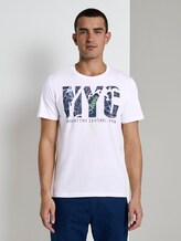 T-shirt with NYC print - Men - White T-shirt with NYC print - Men - White - 1 - TOM TAILOR