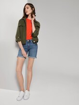 Basic T-Shirt mit kleinem Print - Frauen - strong flame orange Basic T-Shirt mit kleinem Print - Frauen - strong flame orange - 3 - TOM TAILOR
