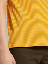 Basic T-shirt with a small print - Women - yellow thin stripes Basic T-shirt with a small print - Women - yellow thin stripes - 10 - TOM TAILOR