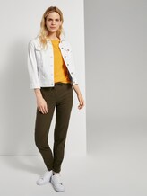 Basic T-shirt with a small print - Women - yellow thin stripes Basic T-shirt with a small print - Women - yellow thin stripes - 3 - TOM TAILOR