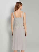 Gestreiftes Midi-Trägerkleid mit Knotendetail - Frauen - offwhite thin stripes Gestreiftes Midi-Trägerkleid mit Knotendetail - Frauen - offwhite thin stripes - 2 - TOM TAILOR