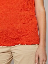 Crincle-Top mit Knopfverschluss - Frauen - strong flame orange Crincle-Top mit Knopfverschluss - Frauen - strong flame orange - 10 - TOM TAILOR