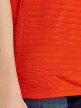 Textured top with an elastic waistband - Women - strong flame orange Textured top with an elastic waistband - Women - strong flame orange - 10 - TOM TAILOR