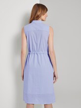 Ärmelloses Hemdkleid mit Streifenmuster - Frauen - blue dobby stripe Ärmelloses Hemdkleid mit Streifenmuster - Frauen - blue dobby stripe - 2 - TOM TAILOR