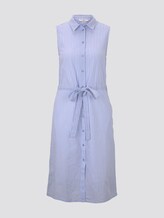 Ärmelloses Hemdkleid mit Streifenmuster - Frauen - blue dobby stripe Ärmelloses Hemdkleid mit Streifenmuster - Frauen - blue dobby stripe - 7 - TOM TAILOR