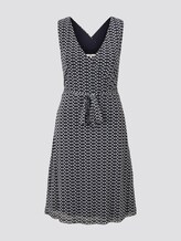 Gemustertes Mesh-Kleid in Wickeloptik - Frauen - navy dot design Gemustertes Mesh-Kleid in Wickeloptik - Frauen - navy dot design - 7 - TOM TAILOR