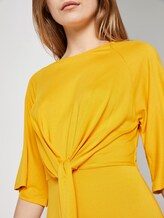 Luftiges Kleid mit Knoten-Detail und weiten Ärmeln - Frauen - deep golden yellow Luftiges Kleid mit Knoten-Detail und weiten Ärmeln - Frauen - deep golden yellow - 9 - TOM TAILOR