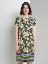 Gemustertes T-Shirt-Kleid - Frauen - khaki floral design Gemustertes T-Shirt-Kleid - Frauen - khaki floral design - 1 - TOM TAILOR