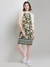 Gemustertes T-Shirt-Kleid - Frauen - khaki floral design Gemustertes T-Shirt-Kleid - Frauen - khaki floral design - 3 - TOM TAILOR