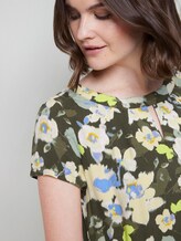 Gemustertes T-Shirt-Kleid - Frauen - khaki floral design Gemustertes T-Shirt-Kleid - Frauen - khaki floral design - 9 - TOM TAILOR