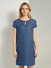 Lyocell T-Shirt-Kleid im Jeanslook - Frauen - Blue Denim Lyocell T-Shirt-Kleid im Jeanslook - Frauen - Blue Denim - 1 - TOM TAILOR