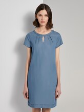 Lyocell T-Shirt-Kleid im Jeanslook - Frauen - mid stone wash denim Lyocell T-Shirt-Kleid im Jeanslook - Frauen - mid stone wash denim - 1 - TOM TAILOR