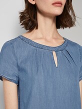 Lyocell T-Shirt-Kleid im Jeanslook - Frauen - mid stone wash denim Lyocell T-Shirt-Kleid im Jeanslook - Frauen - mid stone wash denim - 9 - TOM TAILOR