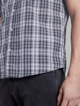Kariertes Kurzarmhemd mit Brusttasche - Männer - navy white check Kariertes Kurzarmhemd mit Brusttasche - Männer - navy white check - 10 - TOM TAILOR