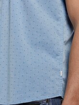 Gemustertes Kurzarmhemd mit Brusttaschen - Männer - blue white with dobby twill Gemustertes Kurzarmhemd mit Brusttaschen - Männer - blue white with dobby twill - 10 - TOM TAILOR