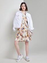 Gemustertes Chiffonkleid - Frauen - offwhite floral design Gemustertes Chiffonkleid - Frauen - offwhite floral design - 3 - TOM TAILOR
