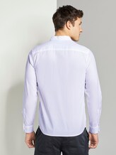 Gemustertes Hemd mit Haifisch-Kragen - Männer - White Gemustertes Hemd mit Haifisch-Kragen - Männer - White - 2 - TOM TAILOR