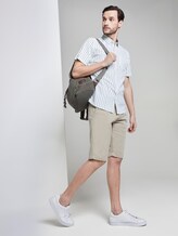 Gestreiftes Kurzarmhemd mit Brusttasche - Männer - white green navy stripe Gestreiftes Kurzarmhemd mit Brusttasche - Männer - white green navy stripe - 3 - TOM TAILOR